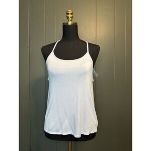 NWT Aerie Light Blue Soft Open Back‎ Tank Top Blouse XS Extra Small